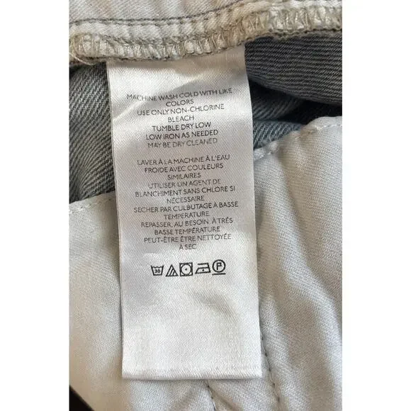 Anthropologie Pilcro Wide Leg Cropped Jeans Women's 32P Petite Blue Lightweight - Picture 10 of 11